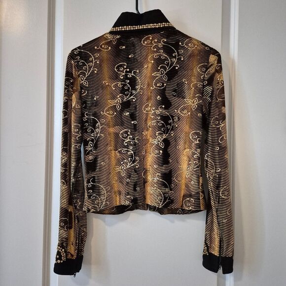 Rhinestone Cowgirl Show Top Jacket Western Wear Horse  Riding Embellished - Picture 11 of 13